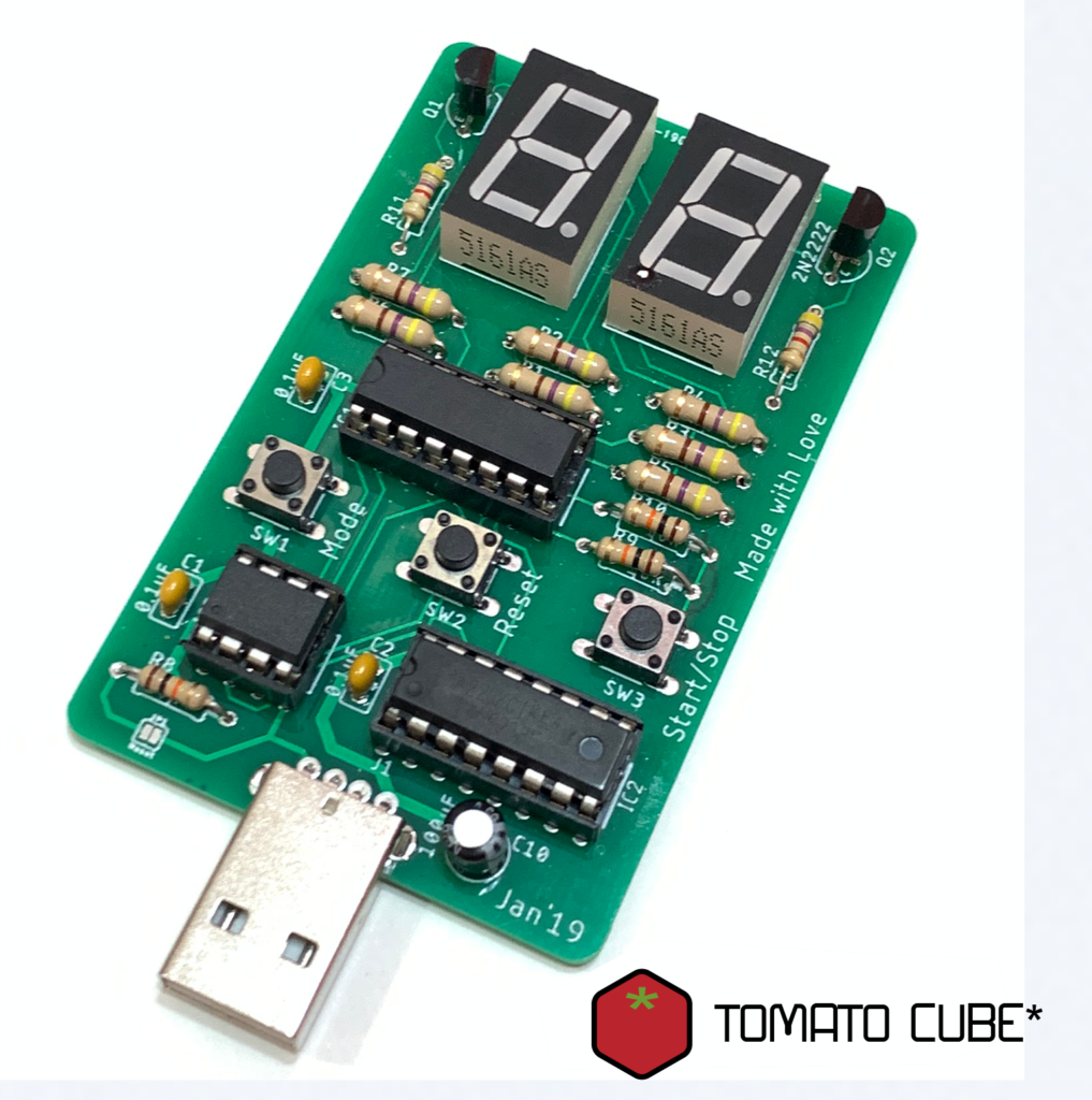 TomatoCube* Electronic Dice Board (Reprogrammable) Soldering Practice